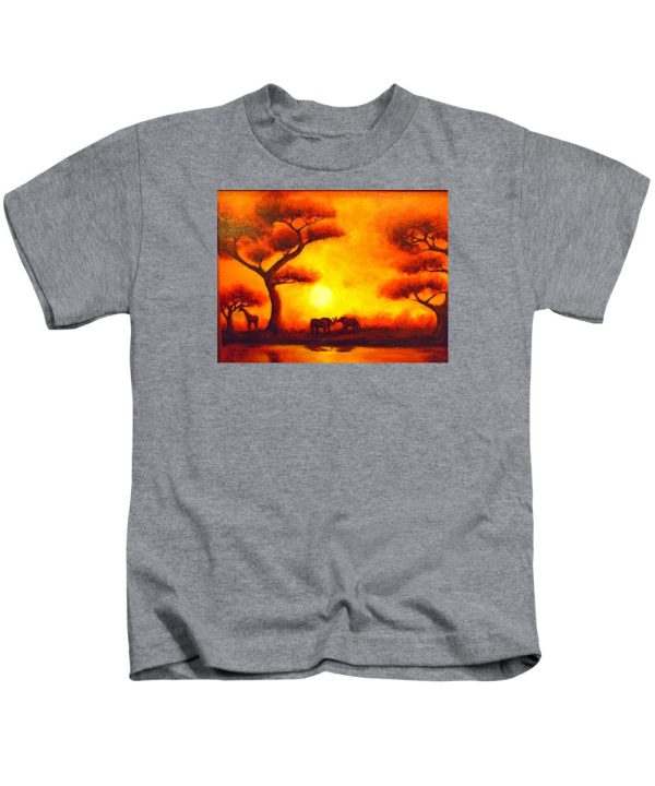 African Sunset  - Kids T-Shirt Cheap