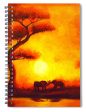 African Sunset  - Spiral Notebook Fashion