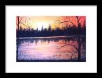 Autumn Nights - Framed Print For Sale