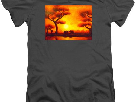 African Sunset  - Men s V-Neck T-Shirt Online Hot Sale