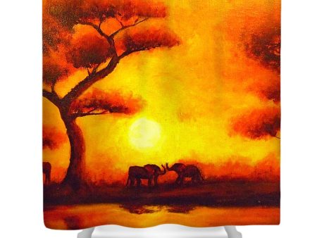 African Sunset  - Shower Curtain Hot on Sale