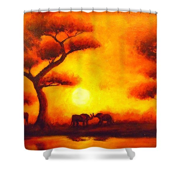 African Sunset  - Shower Curtain Hot on Sale