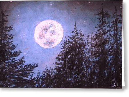 Moon Sight - Greeting Card For Discount